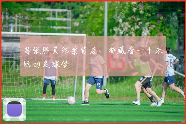 每张胜负彩票背后，都藏着一个未眠的足球梦